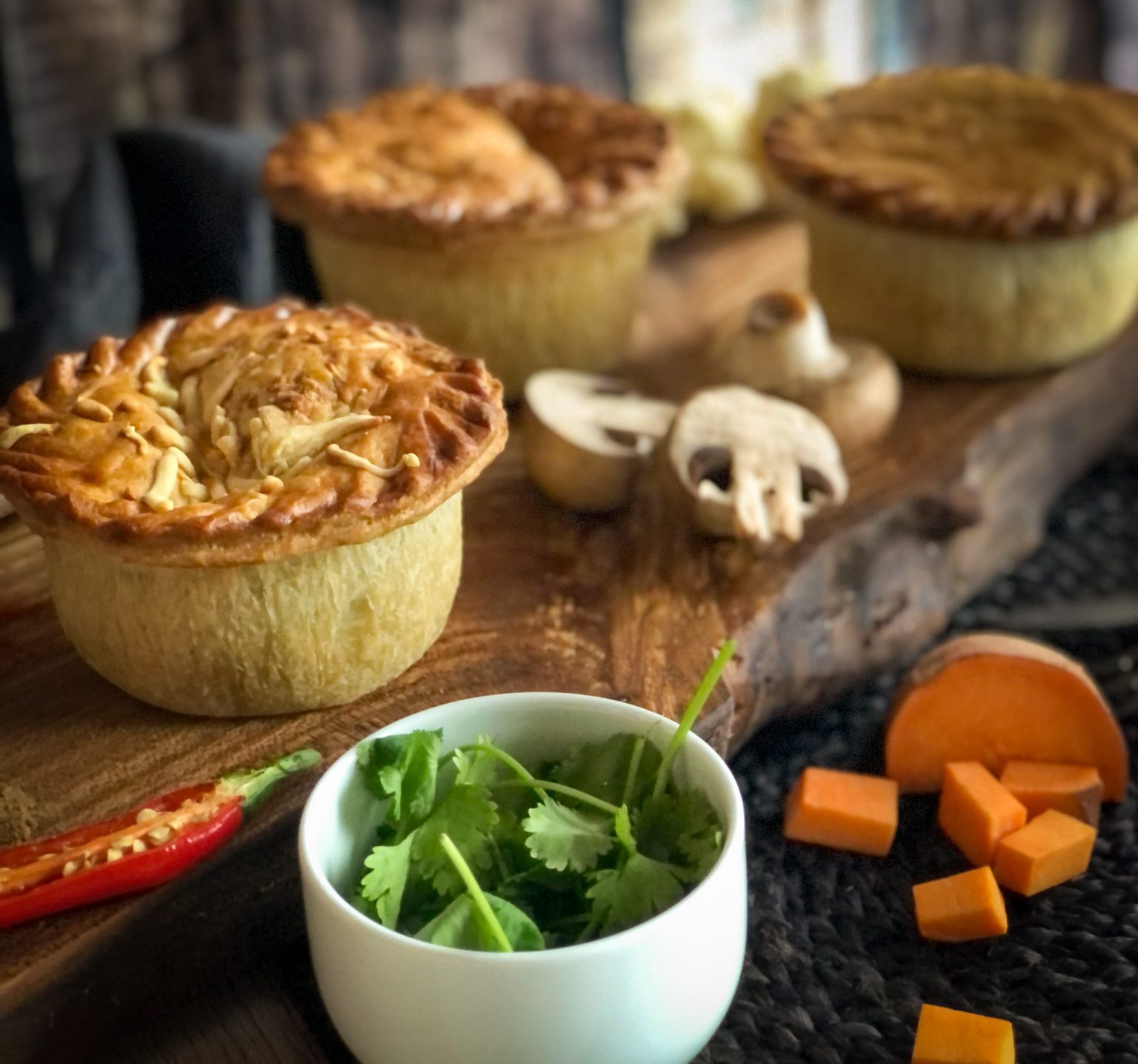 Wilfreds Sweet Potato Spinach & Goat's Cheese Pie x4 - Lewis Pies